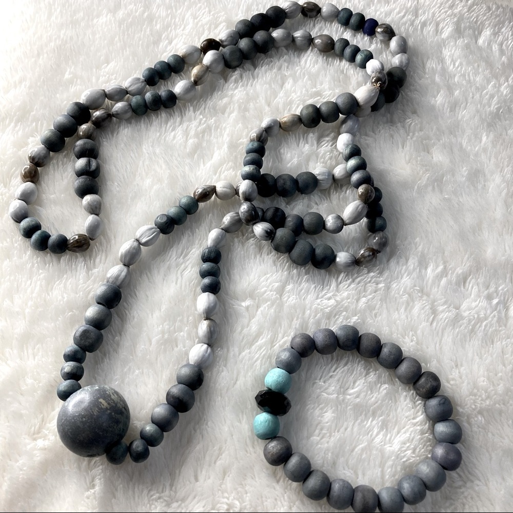 Handmade African beads Necklace & Bracelet